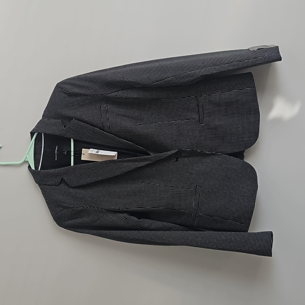 Black white blazer